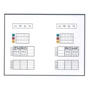 Test Slide Optec 1000P - Multiple Acuity