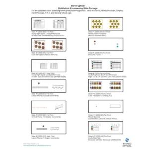 Slide Package (12) Optec 5000 Series - Ophthalmic Prescreening