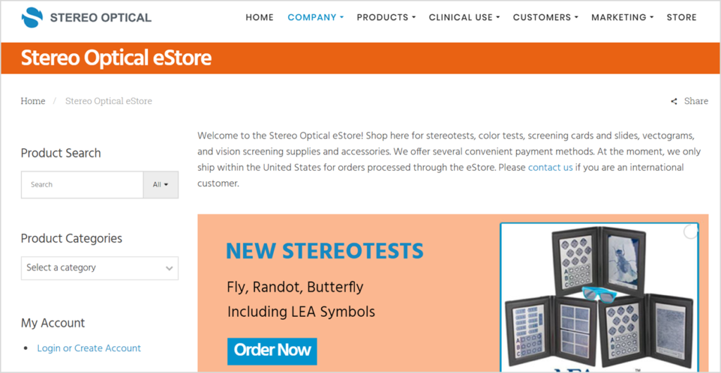 Stereo Optical Store is Now Live!