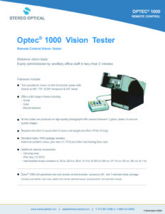 Optec 1000P Vision Screener - Stereo Optical